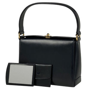 Gucci Turnlock Handbag Old Gucci Leather Navy